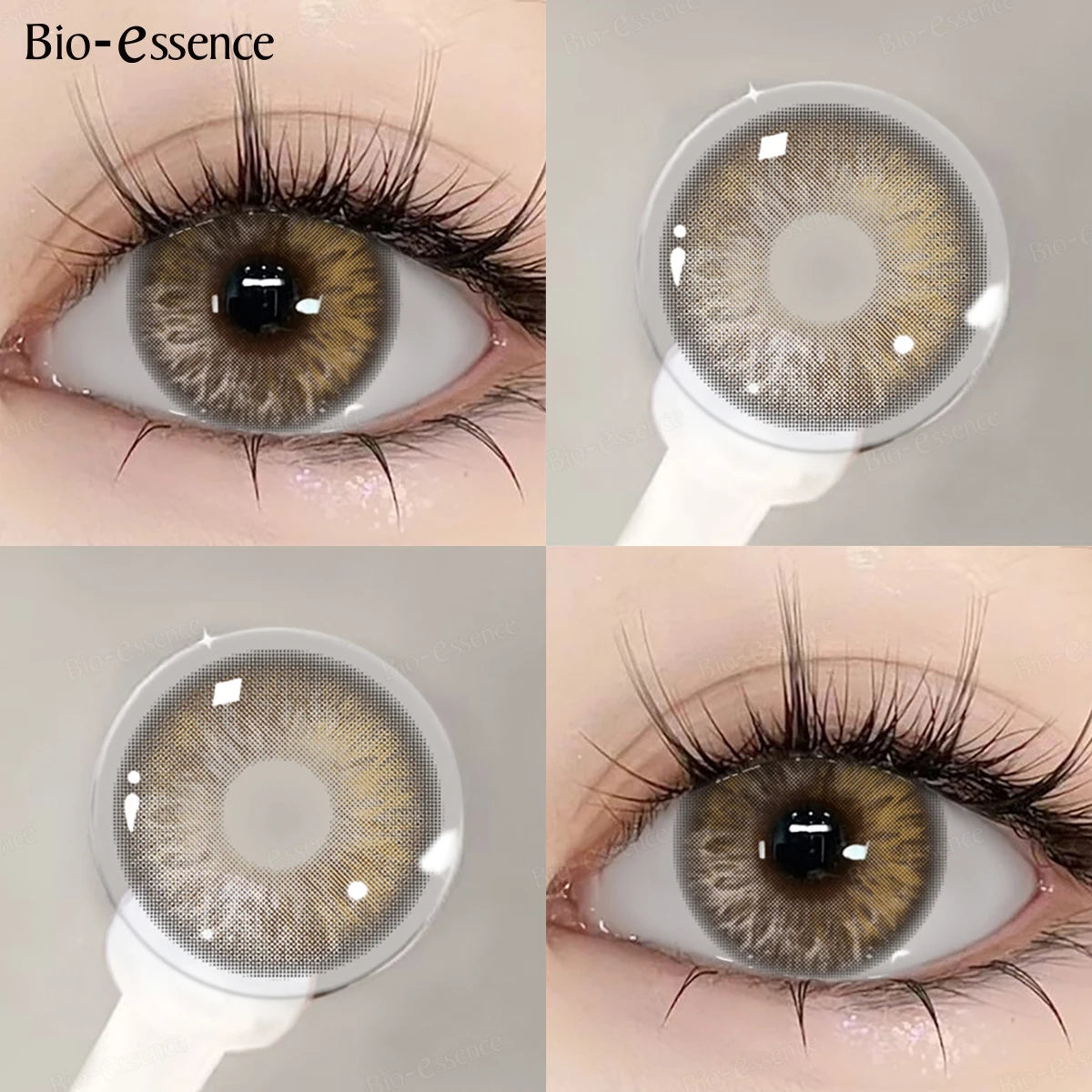 YICKYUE  -  Colored Contact Lenses High Quality Brown Lenses Natural Iris Lenses Hazel Contacts Colored Pupils Cosmetic Beauty