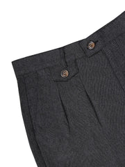 HEARUJOY  -  Spring Summer Fashion Vintage Pencil Pants Men Button Waist Design Business Casual Trousers Fake Pocket Slim fit Suit Pant