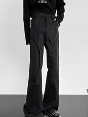 HEARUJOY  -  American High Street Workwear Pants Men's Straight Leg Bell Bot Faionable Deconstructed ape Trendy Brand CleanFit