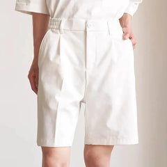 HEARUJOY  -  Summer New Men's Thin Solid Color Shorts Korean Style Fashion Trend Leisure Simple Loose Breathable Business Daily Men's Bottoms