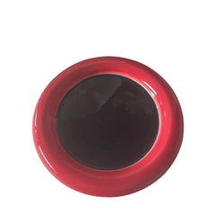 YICKYUE  -  1PCS 8-inch 6-inch, ceramic hand-painted plate, household dessert plate, cake plate, simple red and black Dudu plate.