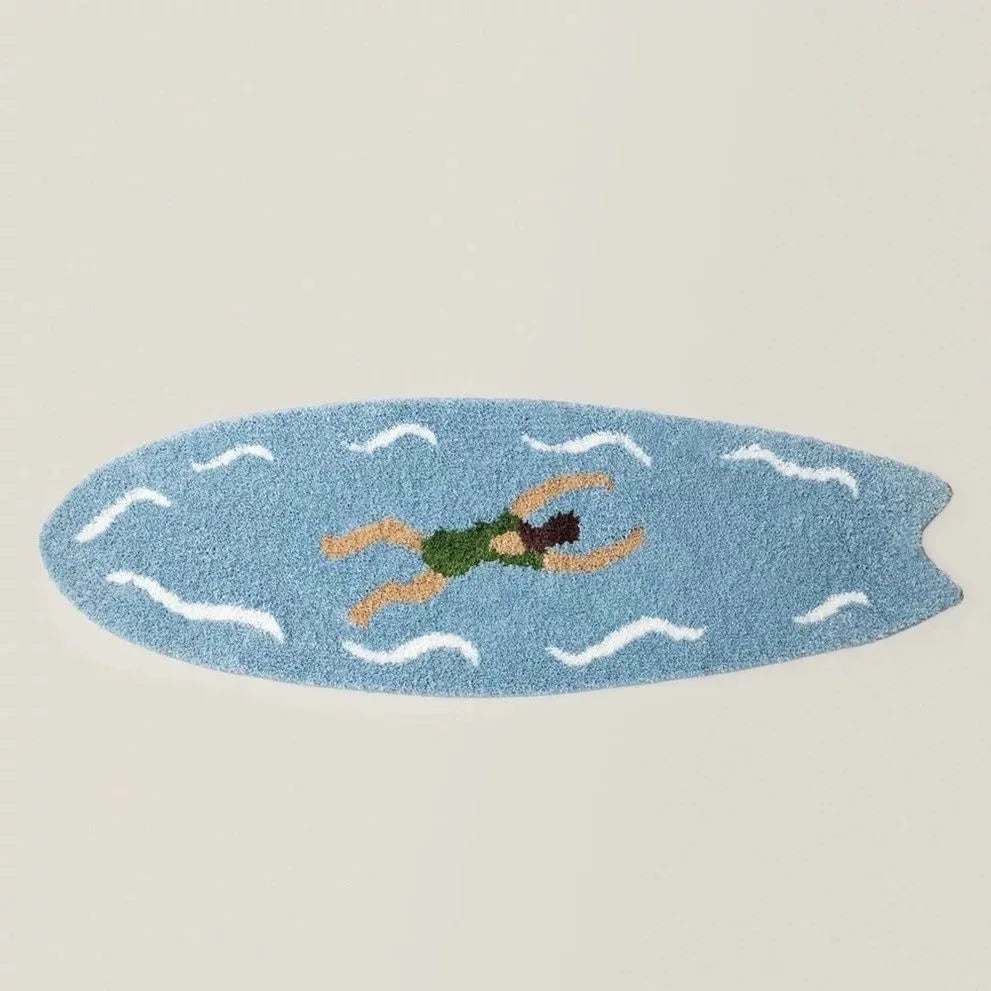 YICKYUE  -  Summer Cartoon Tufting Bathroom Mat Soft Rug Bedroom Carpet Doormat Floor Anti Slip Pad Aesthetic Home Room Decor