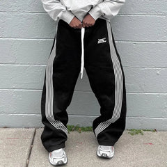 Hearujoy Y2K Retro Athleisure Pants Functional Tactical Features Embroidery Men's Women's Premium Jogging Fashion Drawstring Sweatpants