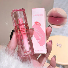 YICKYUE  -  Water Gloss Mirror Lip Glaze Moisturizing Plump Lips Tinted Not Easy To Stick To The Cup Red Lipstick Liquid Long-Lasting Makeup