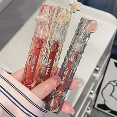 YICKYUE  -  Diamond Mirror Lip Glaze Watery Lip Gloss Lasting Translucent Jelly Liquid Lipstick Waterproof Women Beauty Makeup Lip Cosmetics