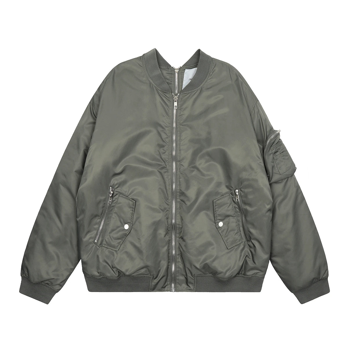 Hearujoy Autumn/Winter Flight Jacket Baseball Thickened Cotton Parkas Outerwears American Oversized Double Zip Up Jacket and Coat Men