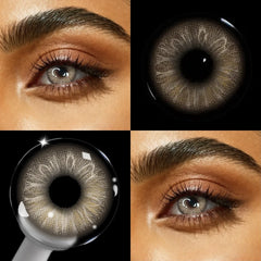 YICKYUE  -  Twinkle Doll-eye Colored Contact Lenses Half-Yearly Use Blue&Green Natural Contacts for Women Daily Eye Beauty &Makeup