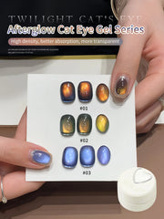 YICKYUE  -  5g Aurora Blue Tears Cat Eye Gel Nail Polish Magnetic UV Soak Off Gel Varnish Crystal Cat Eye Gel