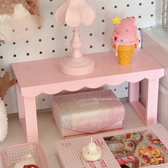 YICKYUE  -  Wooden Single-layer Storage Rack Home Bedroom Living Room Desk Book Storage Toys Arrange Small Statues Sort Out Storage Racks