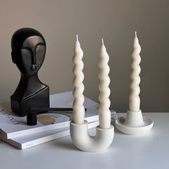 YICKYUE  -  Nortic Double Candlestick Holder Modern Wedding Table Decor Candle Holder Home Wedding Decor Desktop Ornament Best Gift