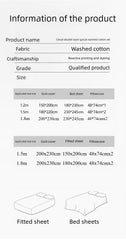 YICKYUE  -  Plaid printing skin-friendly and comfortable double-layer yarn small fresh printing four-piece set, dormitory