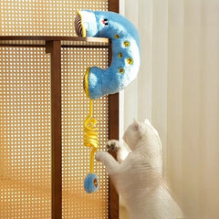 YICKYUE  -  Bite & Tug Resistant Pet Throw Pillow Toy Self-Play Boredom Relief Cat Wand for Indoor Small Medium Cats Dogs Pet Chew Toys