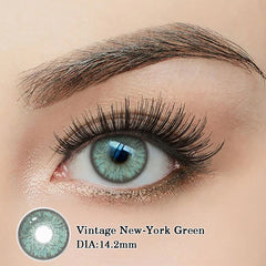 YICKYUE  -  1pair Green Colored Contact Lenses Bueatiful Pupils Contact Lenses with Prescription Blue Gray Pupils Brown Lenses Yearly