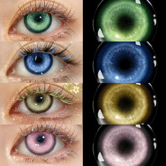 YICKYUE  -  10Pcs Daily Disposable Anime Cosplay Colored Contact Lenses 1 Day Wholesale Cyber Cosmetic Soft Eye Contacts for Coser