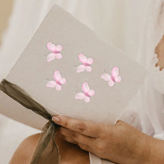 YICKYUE  -  100Pcs Elegant Glitter Mesh Butterflies Sheer Organza DIY Wedding Decoration for Table Centerpieces Wall Decor Invitation Craft