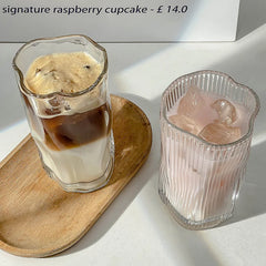 YICKYUE  -  Irregular Glass Juice Cup for Household Use