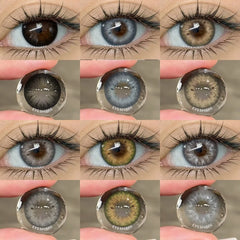 YICKYUE  -  1 Pair Color Contact Lenses for Eyes Color Eye Lens Blue Eye Lenses Brown Lenses Gray Pupils Lens Yearly Green Contacts