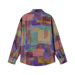 HEARUJOY  -  Thai Exotic Style Shirts For Men Spring and Autumn Fashion Long Sleeve Top Streetwear Vintage Casual Non-ironing Slim Fit Shirt