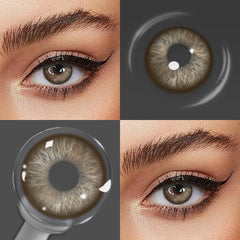 YICKYUE  -  6 Months Disposable Colored Contact Lenses 2Pcs Cleopatra Vivid Brown Breathable Contacts Natural Eye Beauty Eyewear