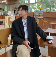 Hearujoy Autumn New Leisure Blazers Men Trendy Casual Suit Jackets Male Daily Ins Streetwear Simple Korean All-match Suit-tops