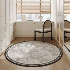 YICKYUE  -  French Style Rugs for Bedroom Fluffy Soft Study Rug Thick Plush Living Room Decoration Round Carpet Washable Cloakroom Floor Mat