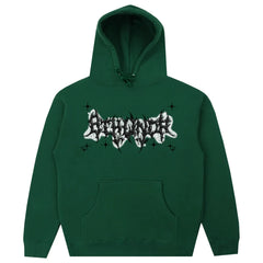 Hearujoy American Simple Goth Eyes Hand-painted Style Printed Green Hoodie Women's Spring Trend Y2K Hip-hop Street Sports Pullover