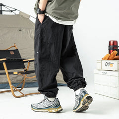 Hearujoy Techwear Parachute Pants Men Jogging Summer Quick Drying Cargo Trousers Male Loose Casual Outdoor Japanese Streetwear
