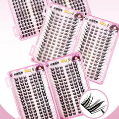 YICKYUE  -  32 Rows Korean Style Fluffy Fairy Manga False Eyelashes Cluster Large Capacity Anime Cosplay Lashes Extension Perfect Eye Makeup