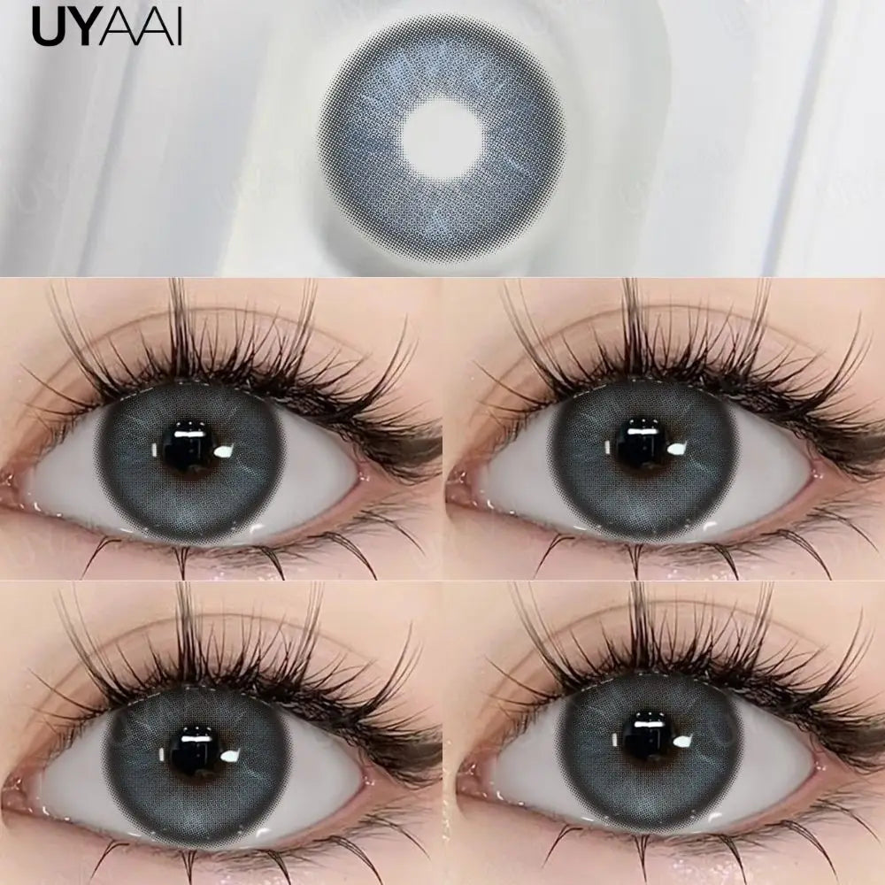 YICKYUE  -  NEW Contact Lenses Beauty Eye Color Lenses Black Lens Fashion Eye Beauty Makeup Lenses Soft and Comfortable Blue Contacts