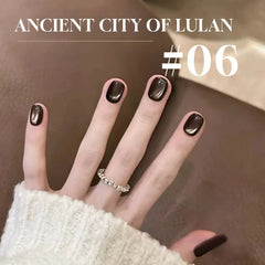 YICKYUE  -  Autumn Winter 1-6PCS Maillard Series Caramel Light Bulb Whitening Cat Eye Gel Nail Polish For Christmas Halloween