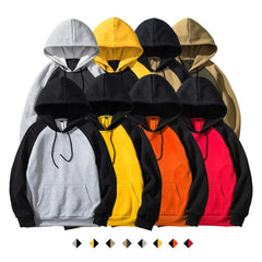 HEARUJOY  -  Men New Sweatshirts Pullover Hooded Hoodies Spliced Patchwork Pockets Draw String Sweatshirt Loose Sports Casual 2025 New Spring