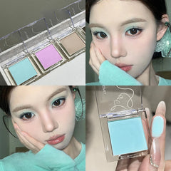 YICKYUE  -  Monochrome Eyeshdaow Palette Matte Glitter Green Blue Eyeshadow Pigments Waterproof Mashed Potato Matte Purple Eye Shadow Makeup