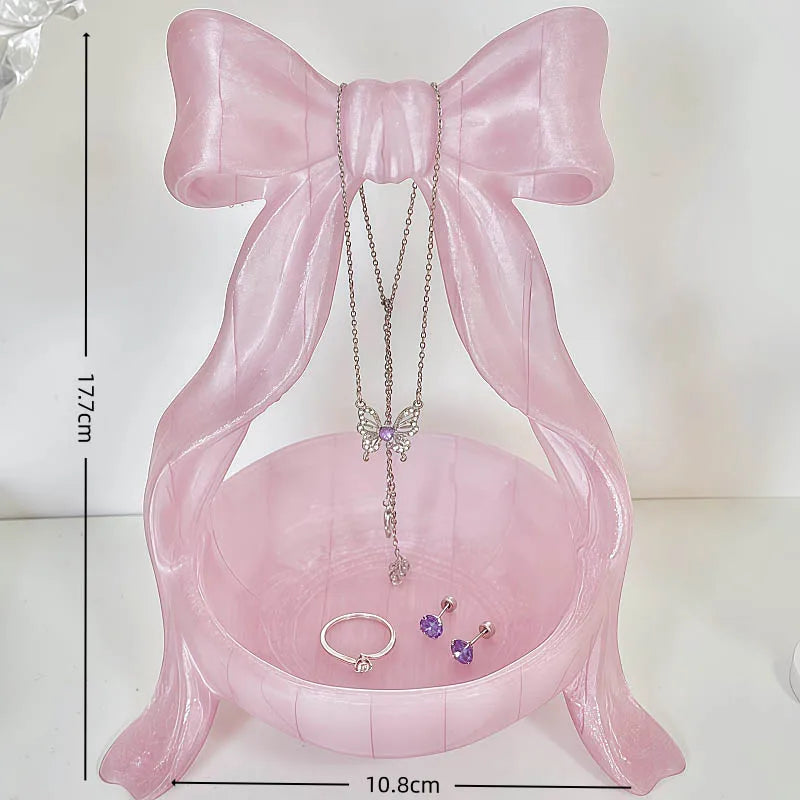 YICKYUE  -  New Jewelry Storage Rack Bow Handmade Ornaments Elegant Necklace Beads Display Stand Creative Home Decorations Desktop Ornament