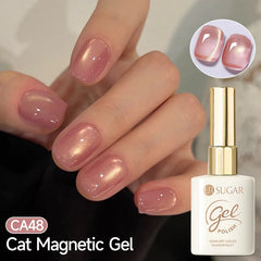 YICKYUE  -  15ml Green Pink Cat Magnetic Gel Nail Polish Vernis Semi Permanent Soak Crystal Gel Polish For Nails Manicure Varnish