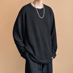 HEARUJOY  -  Autumn Pleated T Shirt Men Oversized Fashion Casual White T Shirt Men Streetwear Korean Loose Long Sleeved T-shirt Mens Top