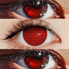 YICKYUE  -  6 Months Use Colored Contact Lenses Mesh White Small Pupil Eyes Makeup Lens Crazy Cosplay Anime Contacts Accessories