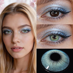 YICKYUE  -  Half Yearly Small Pupil Natural Colored Contact Lenses Soft Lens Cosmetic Eyewear For Women Daily Eye Beauty Makeup