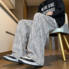 Hearujoy Plus Size 5XL-M Droop Sweatpants Male Streetwear Wide leg Pants Men Casual Joggers Sport Pants Man 2024 Spring New Clothes