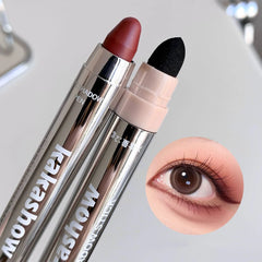 YICKYUE  -  Metallic Glitter Eyeshadow Stick Matte Red Waterproof Shimmer Lying Silkworm Long Lasting High Gloss Pearlescent Eyeshadow Pen