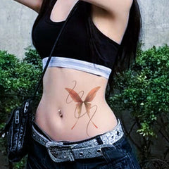 YICKYUE  -  Y2K Dopamine Colorful Butterfly Sticker Romantic Fairy Temporary Tattoo Art Fake Tattoo for Women Arm Sexy Tatuajes Temporales