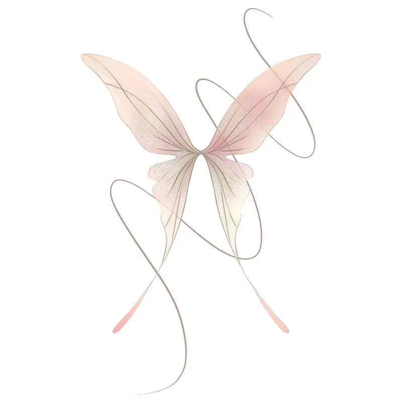 YICKYUE  -  Y2K Dopamine Colorful Butterfly Sticker Romantic Fairy Temporary Tattoo Art Fake Tattoo for Women Arm Sexy Tatuajes Temporales