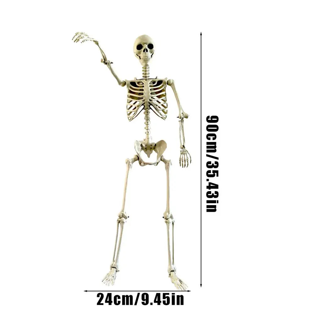 YICKYUE  -  Halloween Outdoor Skeletons Realistic Full-Body Skeleton for Outside Spooky Photo Props Garden Decor Decorative Party Supplies