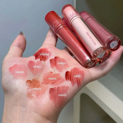 YICKYUE  -  Pink Mirror Crystal Lip Gloss Makeup Water Glass Lip Glaze Plumping Waterproof Jelly Lip Tint Lipstick Moisturizing Beauty Lips