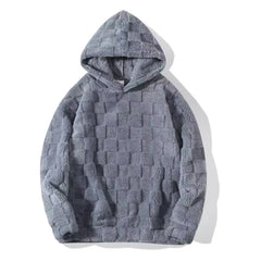 HEARUJOY  -  Men New Solid Hoodies Hooded Sweatshirt Lamb Wool Sweatshirts Pullover Outerwear Loose Fit Pockets Sports Patchwork Spring