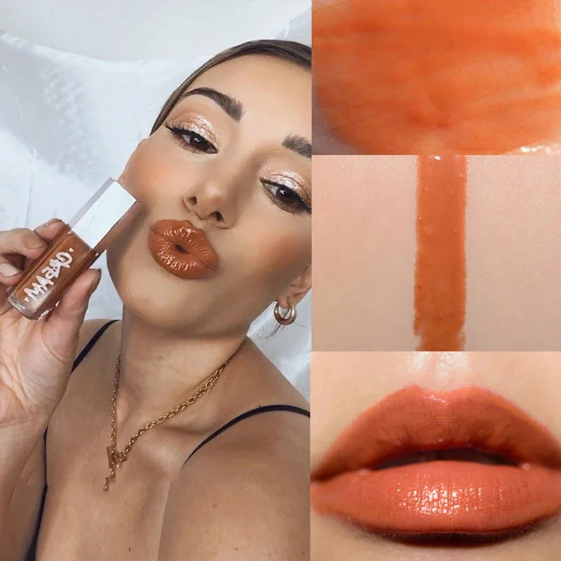 YICKYUE  -  Fashion Fenty Beauty Lip Glaze Moisten Shine Glitter Lip Plumper Makeup For Beginner Liquid Lipstick Female Makeup Cosmetics