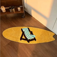 YICKYUE  -  Summer Cartoon Tufting Bathroom Mat Soft Rug Bedroom Carpet Doormat Floor Anti Slip Pad Aesthetic Home Room Decor