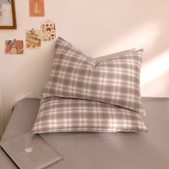 YICKYUE  -  100% Cotton Pillowcase 48x74cm Pillow Cover Soft Cushion Cover Stripe Pillowsham 2pcs Rectangle Pillowslip 베개커버