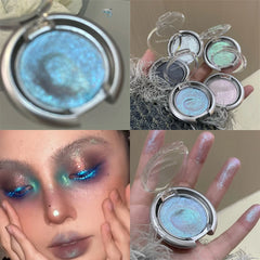 YICKYUE  -  Discoloration Diamond Glitter Monochrome Eyeshadow Palette Pearl Highlighter Sequins Waterproof Lasting Brightening Eyes Makeup
