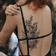 YICKYUE  -  Herb Juice Fox Temporary Tattoos Tattoo for Woman Man Arm Art Fake Tattoo Semi Permanent Realistic Waterproof Tattoo Sticker