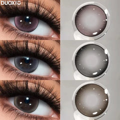 YICKYUE  -  2PCS New Fashion Colored Contact Lenses High Quality Brown Beauty Pupils Colored Contact Lenses Grey Beauty Lenses Yearly